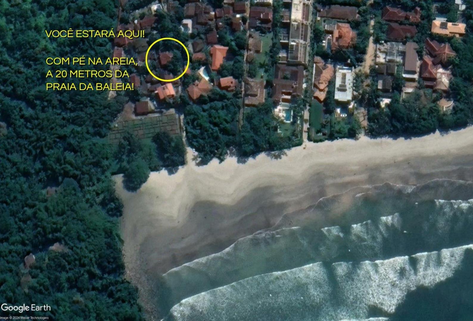 Casa Dos Passaros Na Areia A 20M Da Praia Da Baleia Com 3 Suites E 1 Dorm, Com Ar Condicionado, Wifi, Smart Tv, Cozinha Completa E Churrasqueira เซา เซบัสเชียว ภายนอก รูปภาพ