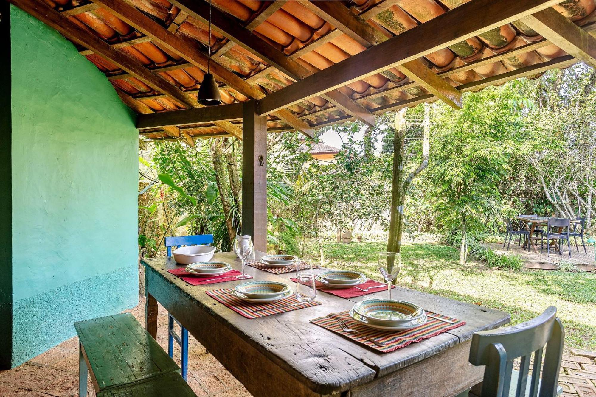 Casa Dos Passaros Na Areia A 20M Da Praia Da Baleia Com 3 Suites E 1 Dorm, Com Ar Condicionado, Wifi, Smart Tv, Cozinha Completa E Churrasqueira เซา เซบัสเชียว ภายนอก รูปภาพ