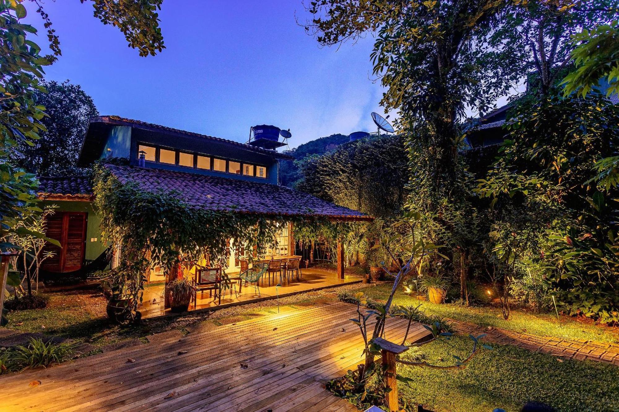 Casa Dos Passaros Na Areia A 20M Da Praia Da Baleia Com 3 Suites E 1 Dorm, Com Ar Condicionado, Wifi, Smart Tv, Cozinha Completa E Churrasqueira เซา เซบัสเชียว ภายนอก รูปภาพ