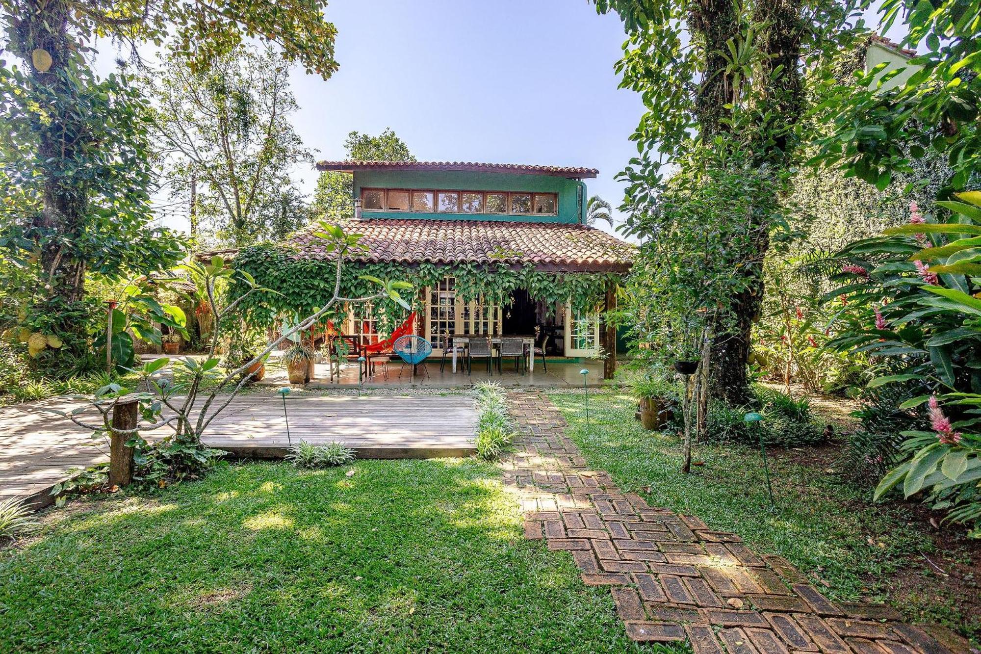 Casa Dos Passaros Na Areia A 20M Da Praia Da Baleia Com 3 Suites E 1 Dorm, Com Ar Condicionado, Wifi, Smart Tv, Cozinha Completa E Churrasqueira เซา เซบัสเชียว ภายนอก รูปภาพ