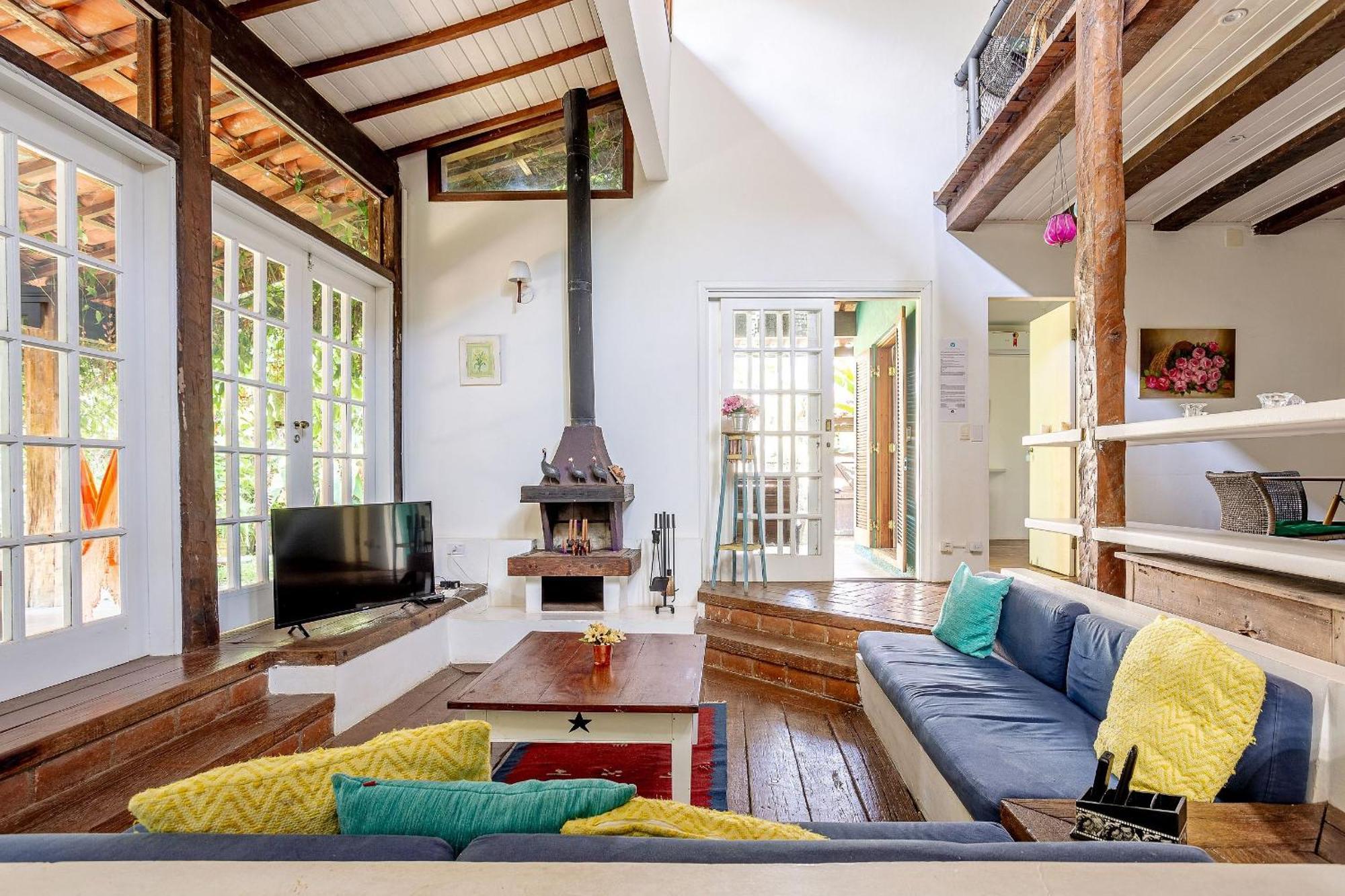 Casa Dos Passaros Na Areia A 20M Da Praia Da Baleia Com 3 Suites E 1 Dorm, Com Ar Condicionado, Wifi, Smart Tv, Cozinha Completa E Churrasqueira เซา เซบัสเชียว ภายนอก รูปภาพ
